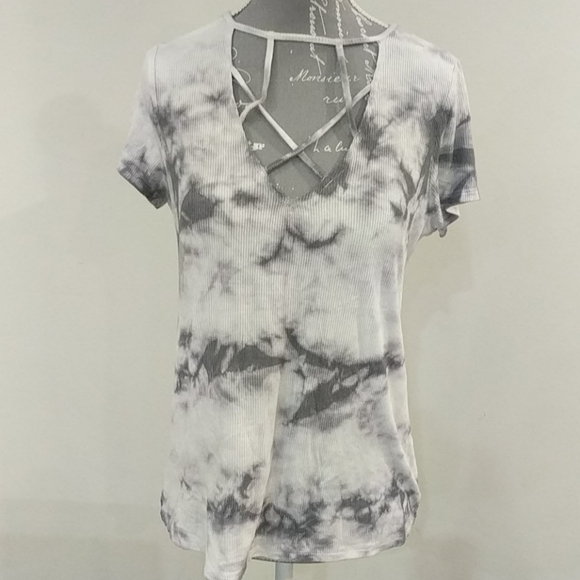 American Eagle tie-dye soft and sexy ribbed tee